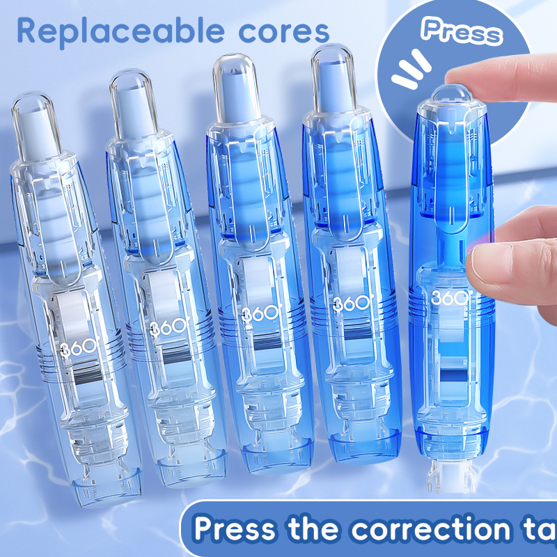 Correction Tape Roller - 5 rubans correcteurs de grande capacité,