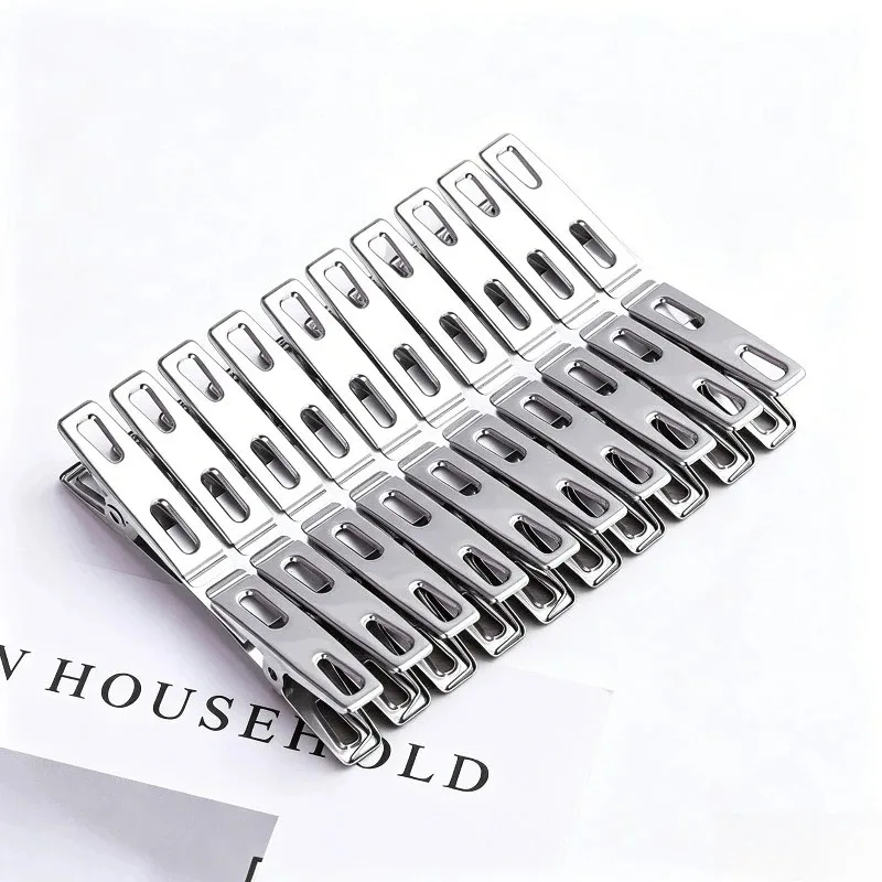 Binder Clip Assorted - 20 pinces à linge en acier
